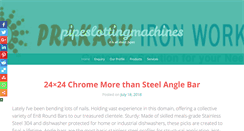 Desktop Screenshot of pipeslottingmachines.com